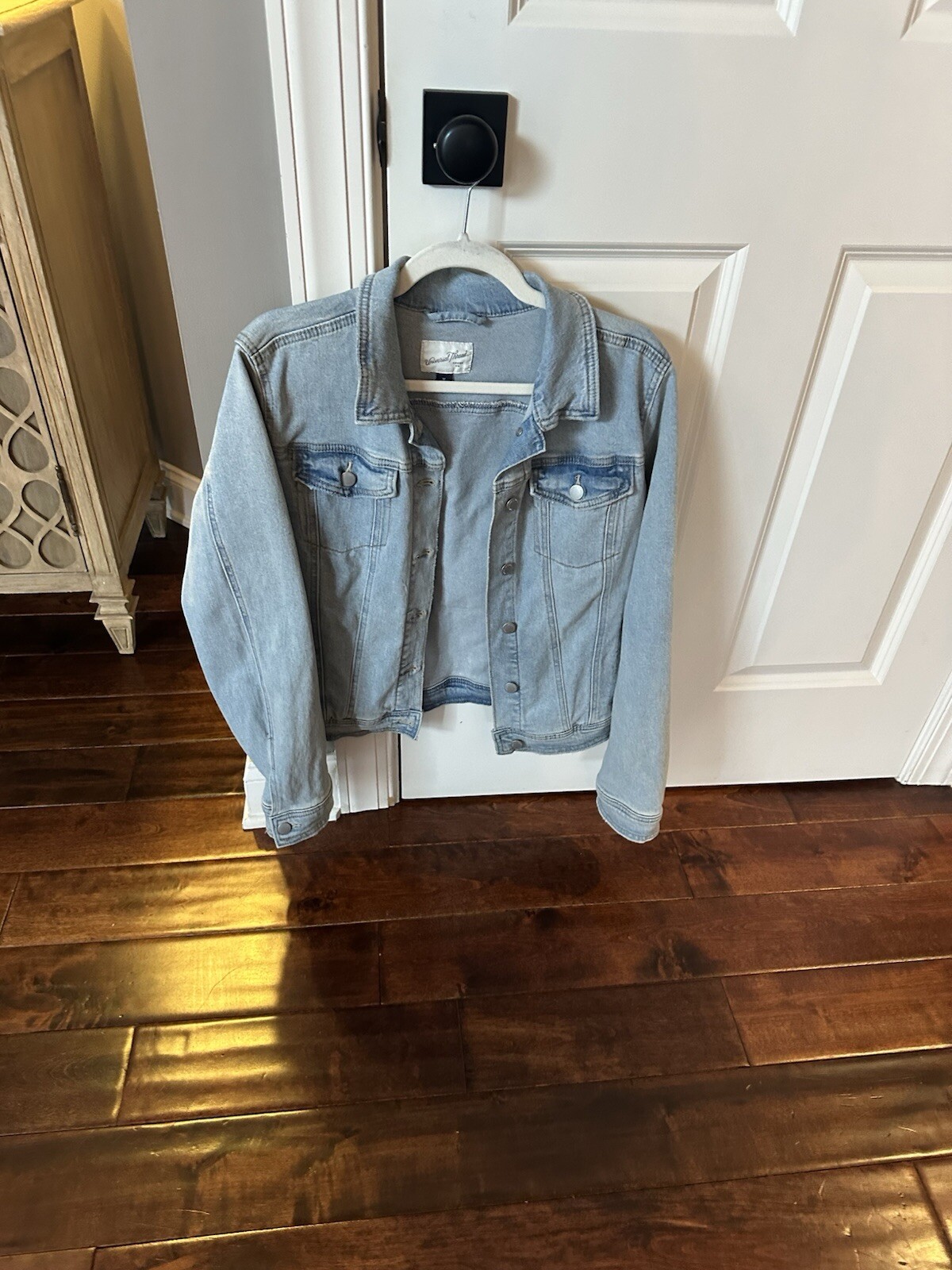 Universal Thread Denim Jacket M Hand painted On B… - image 2