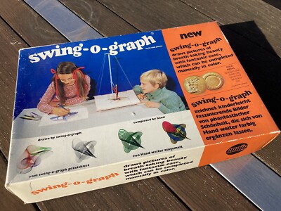 Original 70er Jahre swing-o-graph Vintage Kinderspiel von Gonis Germany Malspiel