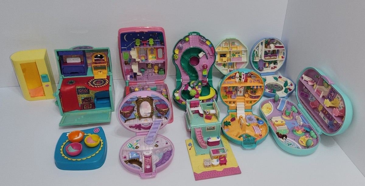 Original Polly Pocket Real Huge Lot Of Vintage POLLY POCKETS AND