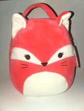 Squishmallows Plush Fifi the Fox Treat Pail with Carry Handle Bucket Purse Plush