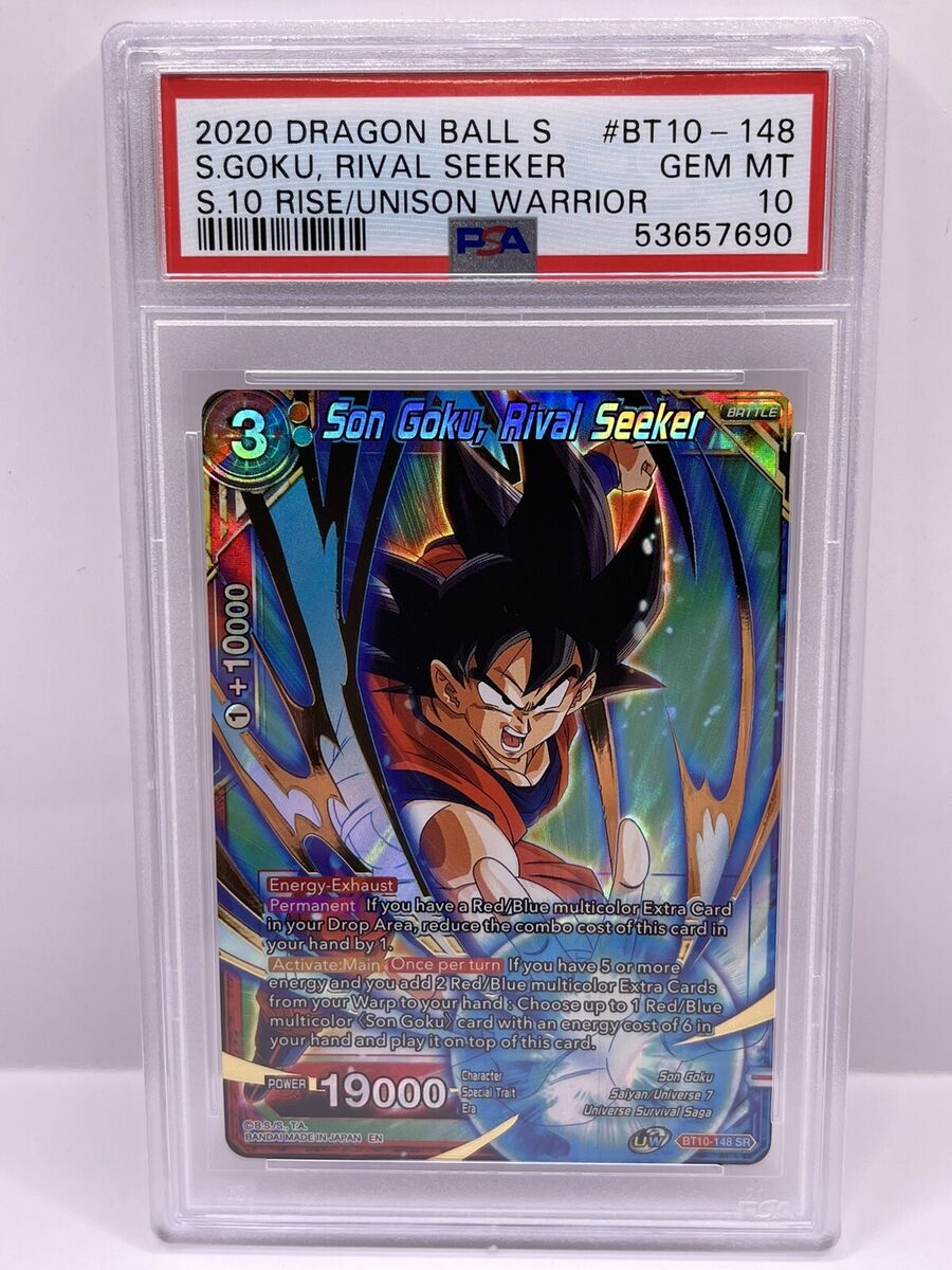 Dragon Ball Super BT10-148 PSA 10 GEM MINT Son Goku, Rival Seeker SR 1st Edition Dragon Ball Super BT10-148 PSA 10 GEM MINT Son Goku, Rival Seeker SR 1st Edition