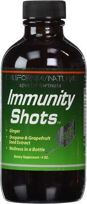 California Natural Immunity Shots w/ Oregano & Seed Extract 4 Oz 2 Pack