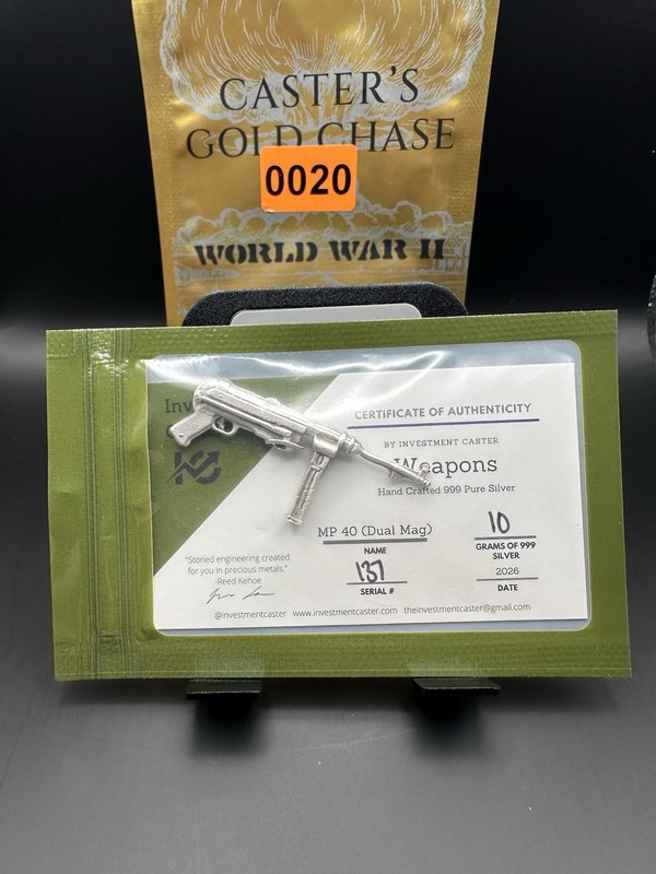 Investment Caster MP 40 Dual Mag 10g .999 Silver Bar 2026 🔥