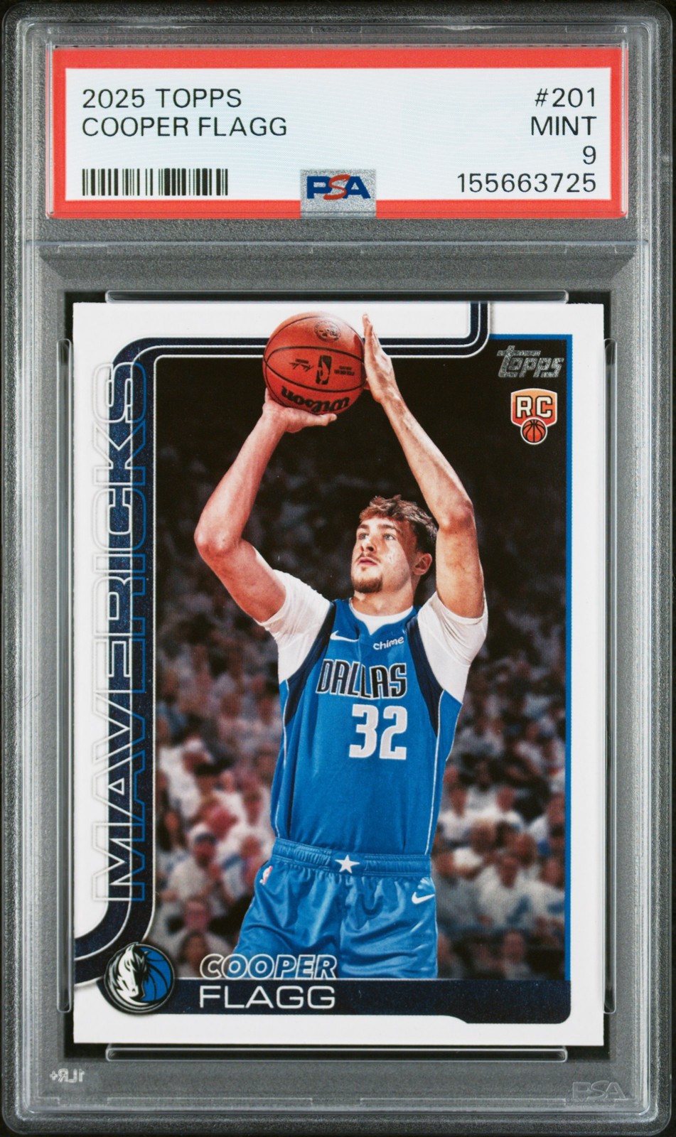2025 TOPPS #201 COOPER FLAGG PSA 9