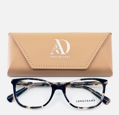 LONGCHAMP LO2708 690 Tortoise Rose Womens Semi Cat Eye Eyeglasses 53-17-140 B:37