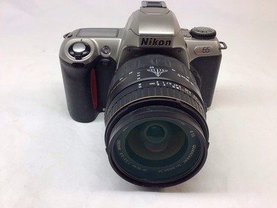 Nikon N65 SLR 35mm Film Camera w/ Quantaray 28-90mm Lens & Manual, etc. UNTESTED
