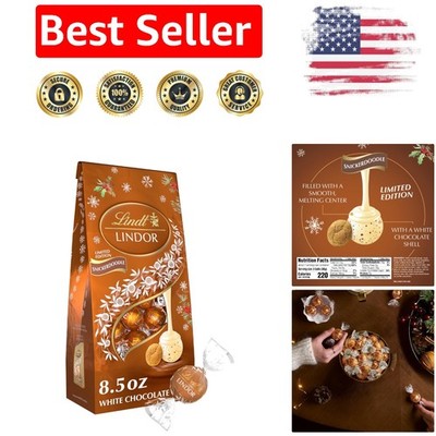 8.5 oz LINDOR Snickerdoodle White Chocolate Truffles - Perfect Gift for Holidays