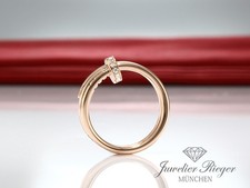Cartier Ring Juste un Clou Doppelt Rosegold 750 Diamanten 2017 Gr 53 B4210852