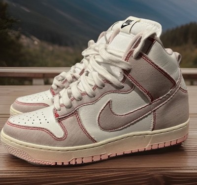 Nike Dunk High 1985 Barely Rose DQ8799-100 Athletic Shoes - Size 8.5