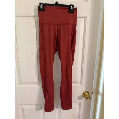 Yogalicious Lux Pocket Leggings in Rust Size Small