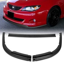 3PCS Front Bumper Lip Kit for 2008 2010 Subaru Impreza WRX Splitter Matt Black