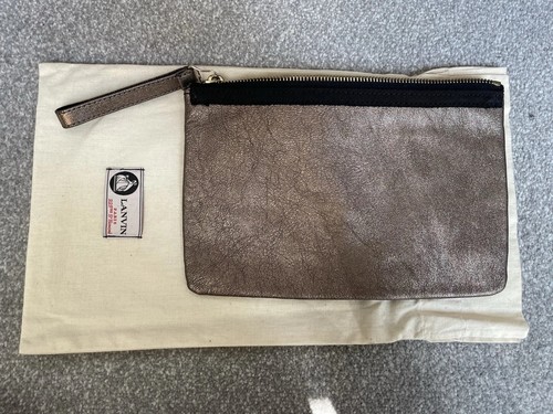 Lanvin Clutch Bag Gold Pre-Loved - Picture 5 of 5