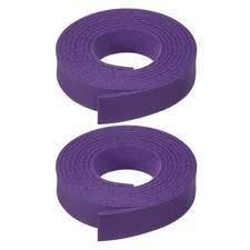2 Pcs Faux Suede Leather Strap 12mm x 1.1 Yard Leather String Cord, Deep Purple