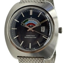 Rare Vintage Certina Biostar Electronic 7501 001 Biorhythm Watch ESA 9154 Runs