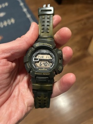 Casio Men's G-Shock Analog-Digital Watch Resin, Brown Camouflage