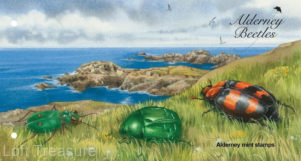 Alderney Stamps: "Alderney Beetles" Presentation Pack 2013 - Image 3 of 4
