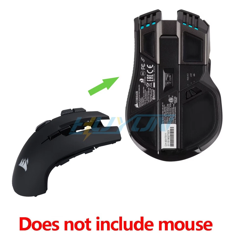 Top Shell of Mouse Shell Assembly for Corsair IRONCLAW RGB Wired/Wireless Mouse - Image 3 of 4