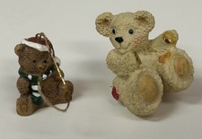 2 Tiny Miniature Bears 3/4 inch and 1 inch