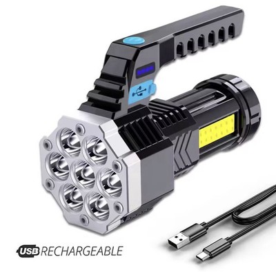 Hochleistungs-wiederaufladbare LED-Taschenlampen 7LED Camping Taschenlampe 