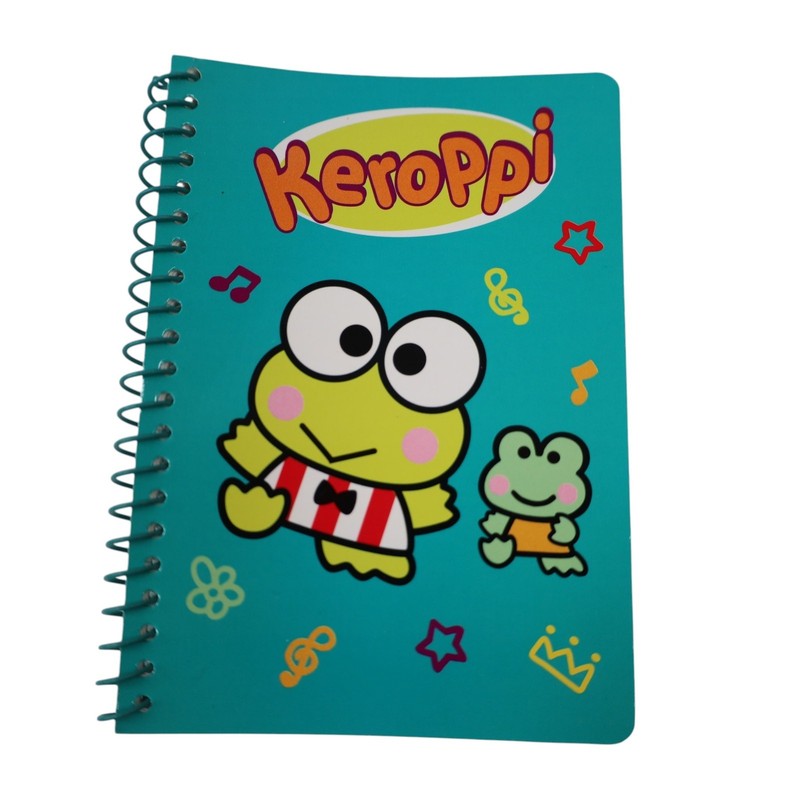 Vintage 2001 Sanrio Kerokero Keroppi Character Note Book Green