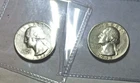 Lot of 2 U.S. Quarters 90% Silver 1935 P 1943 P Washington Lot  #30