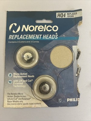 OEM Philips Norelco HQ4 Replacement Heads Replaces 1915XR NOS