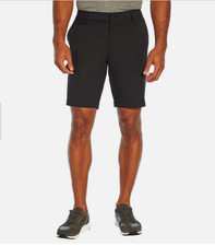 BANANA REPUBLIC MEN'S FLAT FRONT SHORTS, BLACK CAVIAR, size 38