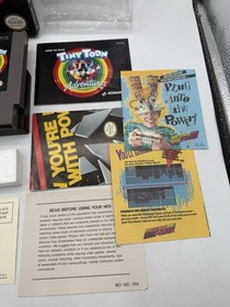 Tiny Toon Adventures NES Nintendo Complete w/ Manual CIB Box Poster VGC