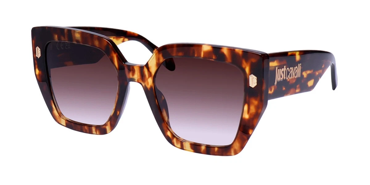 Just Cavalli Shield Sunglasses Brown Bronze Gradient JUST CAVALLI Brown Transparent SJC019K Square Sunglasses  main image 2