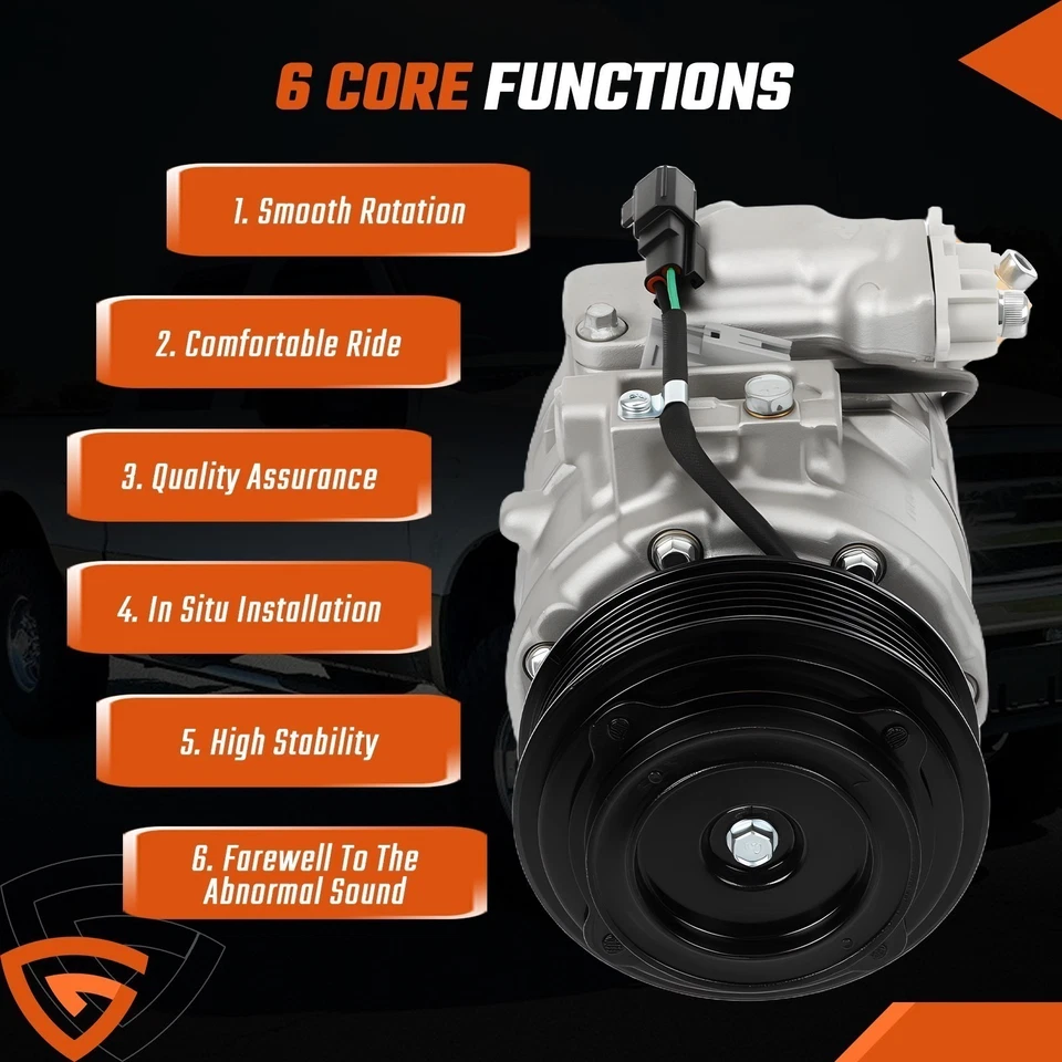 Compresor de aire acondicionado para Ford Explorer Lincoln MKS MKT MKZ 2013-2018 3,5 L 3,7 L KY Foto 3 de 4