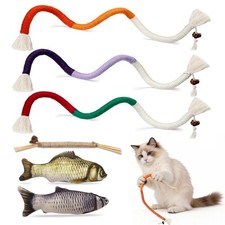 6Pcs Interactive Cat Catnip Toys  Teething Toys for Indoor Cats
