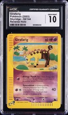2003 POKEMON SKYRIDGE, REVERSE HOLO #58/144 GIRAFARIG CGC 10 GEM MINT on eBay