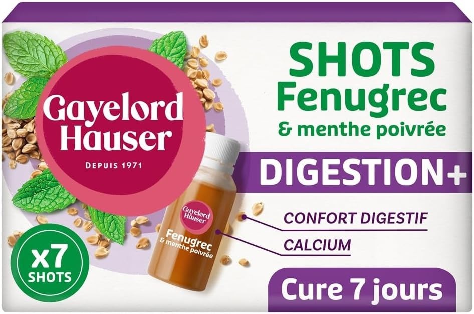 Digestion difficile ? Le shot digestion fenugrec GAYELORD HAUSER libère l'estomac