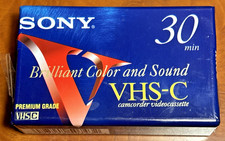 Sony VHS-C Tape 30 Minute Premium Grade TC-30VHGL - Brand New  Sealed