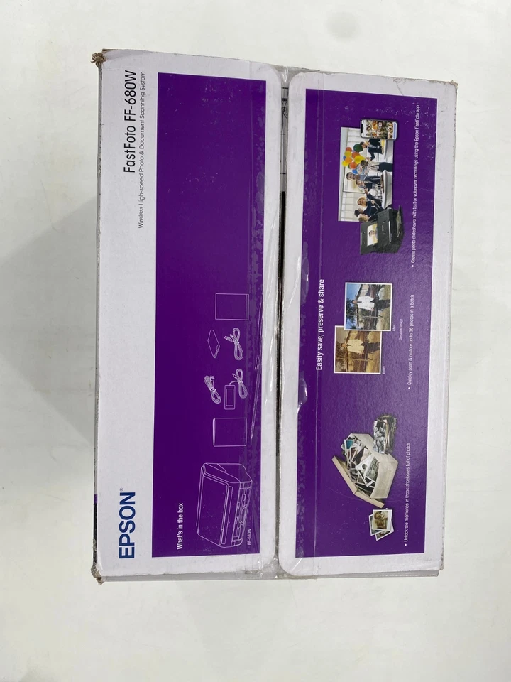 Epson FastFoto FF-680W High-Speed Wireless Desktop Photo Scanner New Open Box - Image 2 of 4