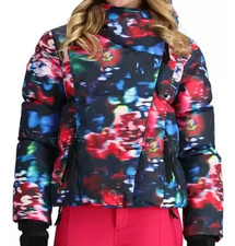 Obermeyer Isla Ski Jacket Teen Size M 10-12, Bloominescense Down, NWT