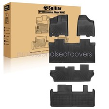 Fits 2011 2012 Toyota Sienna 8 Seats Tpe Floor Mats Trunk Cargo Liners Black Fits 2011 2012 Toyota Sienna 8 Seats Tpe Floor Mats Trunk Cargo Liners Black