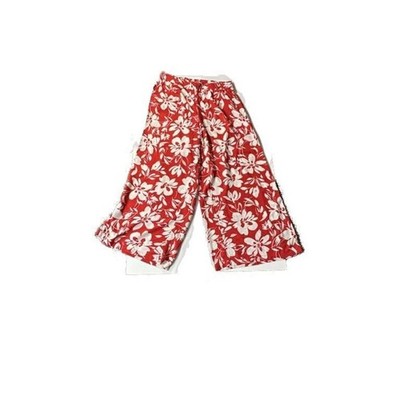 Torrid Red and White Floral Wide Leg Pants Size 2(18-20)