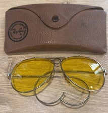 Vintage,1960s, Ray- Ban. Bausch  Lomb Bullet Hole, Aviator Shooter Sunglasses