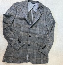 Brooks Brothers Mens Tweed Wool Blazer 38R Sportcoat 3 Button Glen Plaid Check