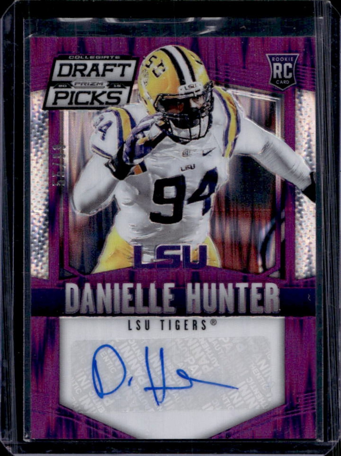 Danielle Hunter Panini Prizm Collegiate Draft Picks #171 Autograph
