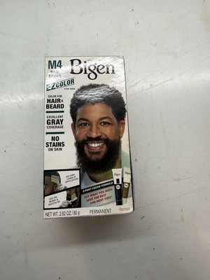 Bigen EZ Color for Men   Natural Hair & Beard Color M4 Dark Brown 2.82oz