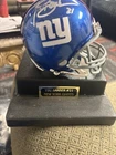Tiki Barber #21 Signed New York Giants Mini Helmet Football - Original