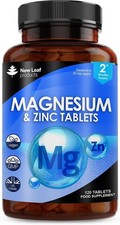 Magnesium Supplements 516mg - 120 Magnesium Tablets Supports Muscle Bone Health 0.26 per thousand milligrams