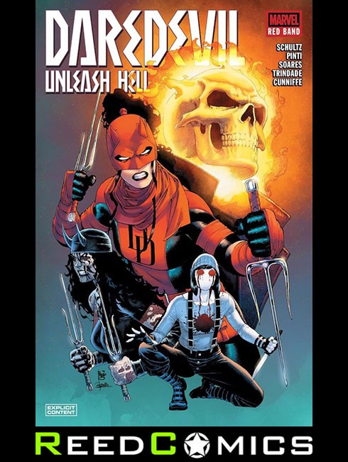 DAREDEVIL UNLEASH HELL RED BAND GRAPHIC NOVEL Paperback Collects 5 Part Series
