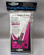 Vintage RARE Estes Aero Fin Flying Model Rocket Kit #1390 - Sealed, 5 fin design