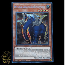 YuGiOh - Entwickeltes Kristallungeheuer Bernsteinmammut - BLCR SCR DE & NM