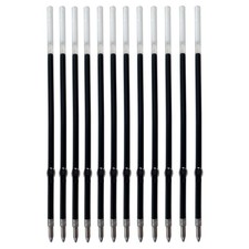 Pack of 12 Gel Ink Refill for Retractable Pens, Medium Tip Point 0.7mm, Black...