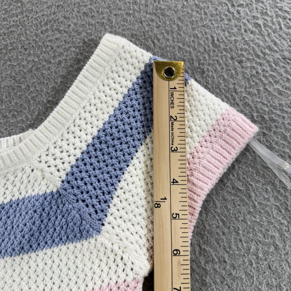 Babydoll FULL TILT Crochet Manga Corta Mujer L Verano Coqueta Costera Y2K Foto 3 de 4