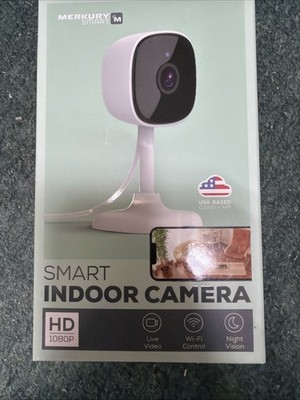 Merkury Smart Indoor Camera HD 1080p White MI-CW051-199W - New in Box